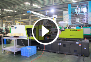 寶捷BJ288-S6X伺服節(jié)能注塑機一出32全自動生產、包裝一次性餐具透明叉子
